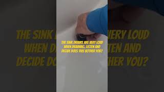 Drains in the sink in New house are really loud. Does this bother you. #shortsvideo #bryckguibor