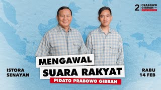 🔴LIVE PIDATO POLITIK PRABOWO-GIBRAN