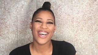 Everyday Glam - Top Knot & Makeup | Natural Hair