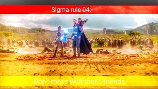 sigma rule o4:- Don't mess with thor's friends.Thor's entry in  Infinity war#thor #marvel #thorentry