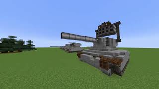 Minecraft Create Aeronautics: MK II Tank variants (Flak,Flame,Car,Rocket and tankhunter)