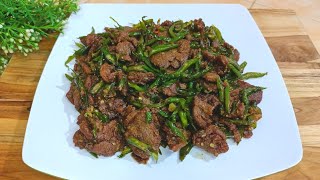 DAGING SAPI GORENG KETUMBAR CABE HIJAU EMPUK DAN WANGI AROMA REMPAH