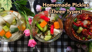 HOMEMADE PICKLES (Cucumber, Daikon, Carrots) | Su's Cookbook