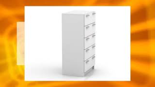 5 Drawer Tallboy Chest Of Drawers - White