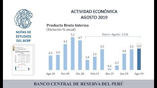 Nota de Estudios del #BCRP: Actividad Económica – Agosto  2019.