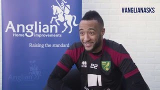 Anglian Asks with Norwich City FC's Nathan Redmond