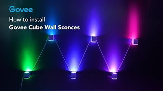 How to install Govee Cube Wall Sconces