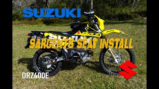 Ep 17. Suzuki DRZ The Return.  Sargents Comfort Seat Installation.