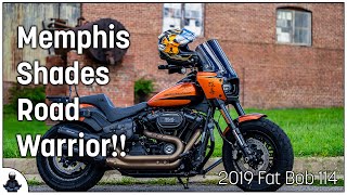 Memphis Shades Road Warrior on the 2019 Fat Bob FXFBS | Screen sizing and variances.