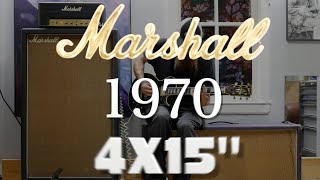 1970 Marshall 4X15" Celestion G 15 M