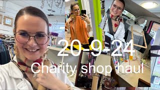 Come charity shopping with me  preloved fashion haul  20 September 2024 #anxiety