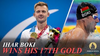 Ihar Boki Wins his 17th Gold in 100m Butterfly S13, Alex Portal Silver, Enrique Jose Bronze