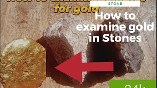 How to examine gold in Stones gold recovery/gold ore gold recovery/rock ore recovery