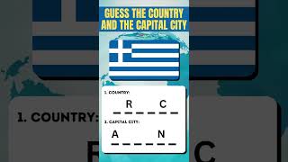 GUESS THE COUNTRY AND THE CAPITAL CITY PT2 #shorts #quiz #flag #challenge #viral #geography