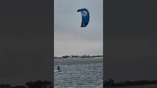 Kite Surfing in Lagoon Walvisbay,Namibia