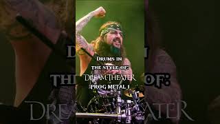 Drum Track in the style of Dream Theater  #backingdrums #shortsdrums #dreamtheater