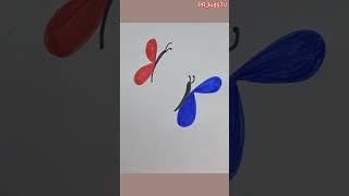 Butterfly 🦋  Drawing| Quick very easy Butterfly Drawing