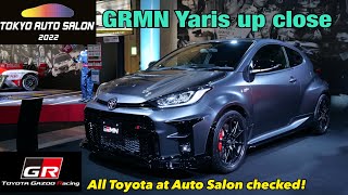 GRMN Yaris at 2022 Tokyo Auto Salon Toyota Gazoo Racing, TOM'S all cars reviewed/ JDM Masters