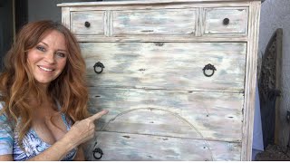 DIY Dresser Makeover Tutorial - W/Annie Sloan Chalk Paint - 3 Color Layering