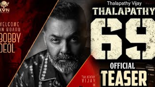 THALAPATHY - 69 TITLE TEASER | Thalapathy Vijay | H.Vinoth | Anirudh Ravichandran | TnMvsda