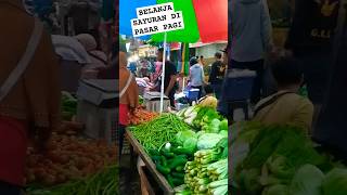 SEBELUM MASAK BELANJA DAHULU || BELANJA SAYUR DAN LAUK DI PASAR || SUASANA PASAR PAGI