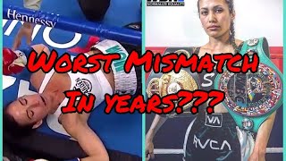 Seniesa Estrada bashed for 7sec KO vs helpless opponent!