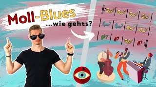 Der MOLL-BLUES - so spielst du ihn! AKKORDE und SOUNDS beim Blues in MOLL, in mehreren VARIATIONEN!