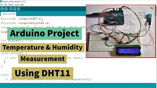 DHT11 Temperature & Humidity Sensor with Arduino