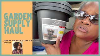 Garden Supply Shopping Haul, Gardening Ideas for Small Space Container Gardening