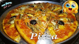 pizza sans glutin 😍 هبلتهم فالدار بهاذ البيتزا عجينتها بزااف خفيفة و نضمنلكم راح تعتامدوها