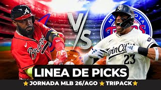 PRONOSTICOS DE MLB 26/08/2024 🔥TRIPACK GRATIS🔥