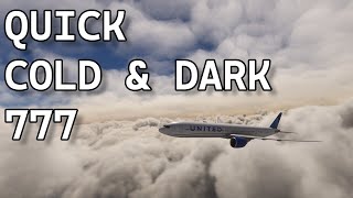 FAST COLD AND DARK BOEING 777 STARTUP  (MSFS)