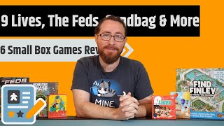 6 More Small Box Game Reviews - 9 Lives, Tichu, The Feds, Sandbag & More!