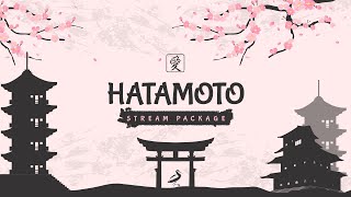 Hatamoto, Japanese Twitch Overlay : Pink Stream Package