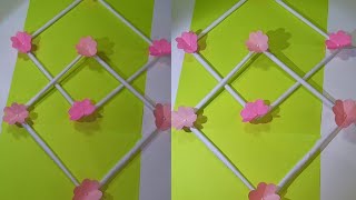 Paper Flower Wall Hanging/Wall Hanging Ideas/Easy Handmade wall Hanging Idea's/#diy#craft