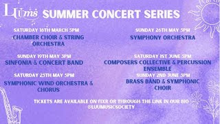 LUUMS Summer Concert Series 2024 - Brass Band and Symphonic Choir