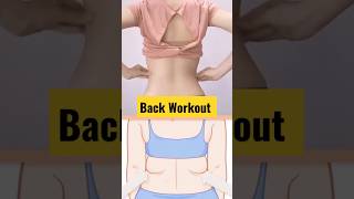 women's Back Workout 🔥 30 Days Challenge #shorts #youtube #exercise #hsfitworkout