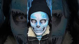 Team frío pro siempre 🥶😂🤭💙 #skullmakeup #maquillajedefantasia #maquillajeartistico #craneo #frio