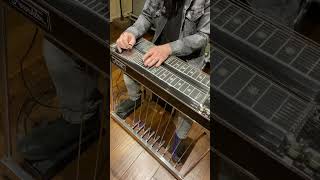 Pedal Steel Guitar Riff’n (Too Cold At Home) Mark Chestnut #short #tutorial #pedalsteelguitar #mark