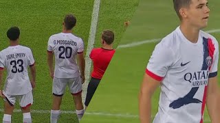 Estreia de Gabriel Moscardo no PSG vs Sturm Graz (07/08/2024) Gabriel Moscardo PSG DEBUT