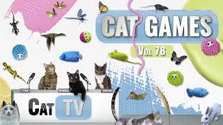 CAT Games | Ultimate Cat TV Compilation Vol 78 | 4 ЧАСА 🐝🐞🦋🦎🦜🐜🐭🧵