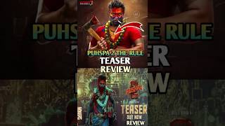 PUSHPA 2 The Rule Teaser Review #shorts