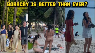 BORACAY Philippines | Today July 15 2024 | Sunset Walk From Station 1 To 3 | White Beach