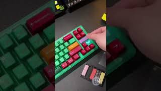 The Green keyboard ASMR #Shorts #keyboard #green #gadget #trends