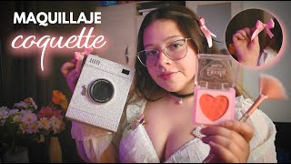 Asmr 💄TE MAQUILLO 🎀 Coquette 🎀( Mouth Sounds) - Vivalen ASMR