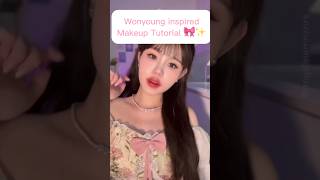 Wonyoung Inspired Makeup Tutorial 🎀✨#shorts #wonyoung #kpop #makeup #tutorial