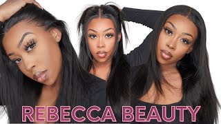 Best Straight Frontal Wig On Amazon? $125 Everyday 13x4 Human Hair Wig | Beginner Friendly Install