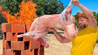 Turning Mutton Into A Masterpiece! Secrets Of Cooking Whole Lamb In A DIY Tandoor