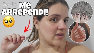 SPA DAY AUTO ESTIMA - ARREPENDIDA DE TER CORTADO MEU CABELO TÃO CURTO!😞