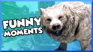 Skyrim Special Edition Funny Moments - Snow Bear Follower, The Greybeards, and Ustengrav!